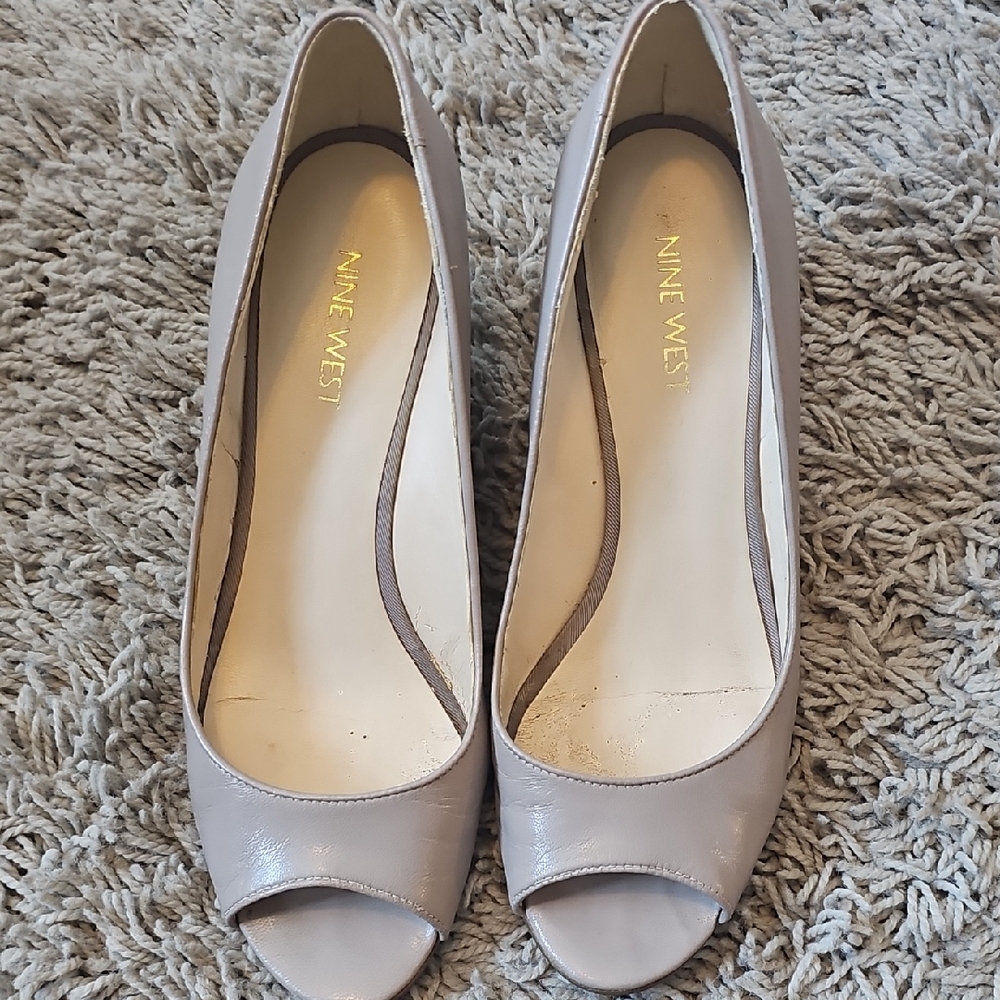 Nine West Women's Peep Toe Heels - Taupe